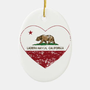 california flag ladera ranch heart distressed ceramic tree decoration