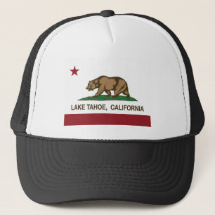 california flag lake tahoe trucker hat