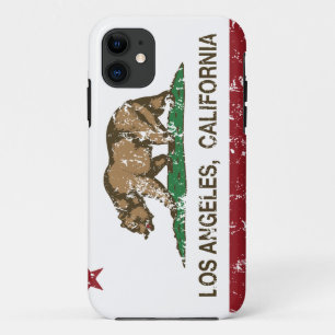 california flag los angeles distressed iPhone 11 case