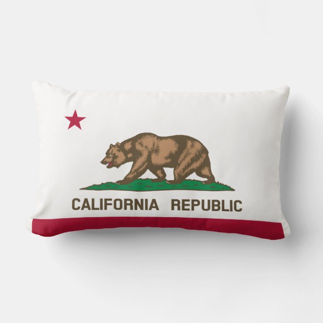 California Flag Lumbar Cushion (Front)