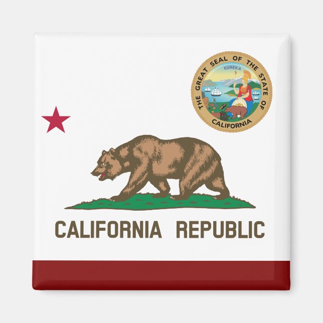 California flag magnet (Front)