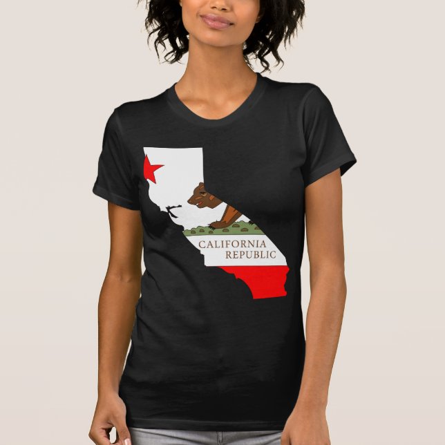 California Flag Map T-Shirt (Front)