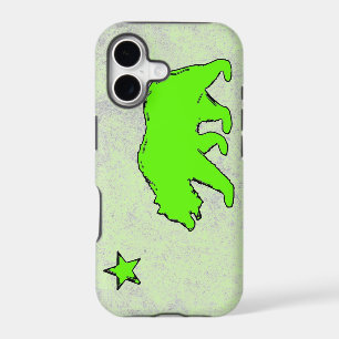 California flag neon green bear iphone 5 case