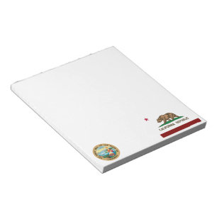 California flag notepad