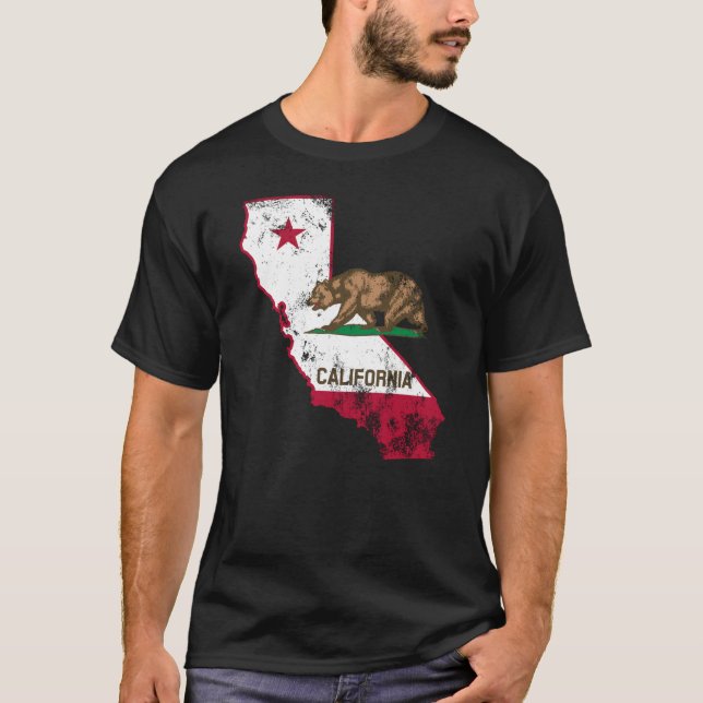 California Flag Patriotic T-Shirt (Front)