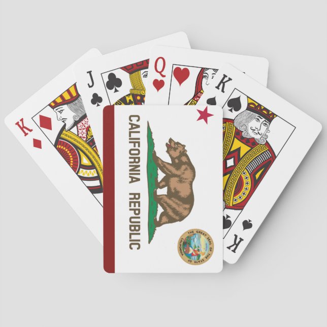California flag playing cards (Back)