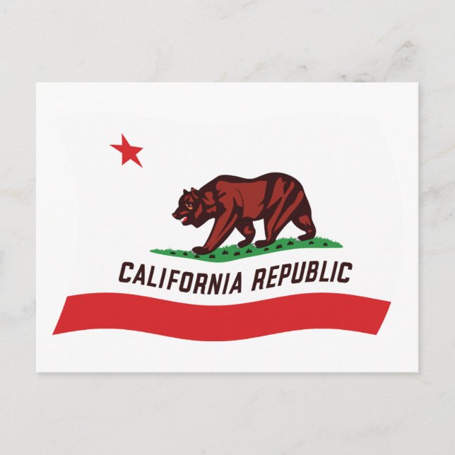 California Flag Postcard (Front)