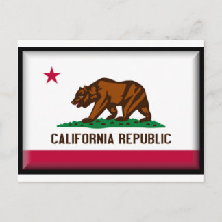 California Flag Postcard