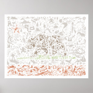 California Flag Poster