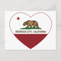 california flag redwood city heart
