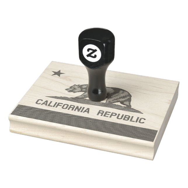 California Flag Rubber Stamp (Stamp)