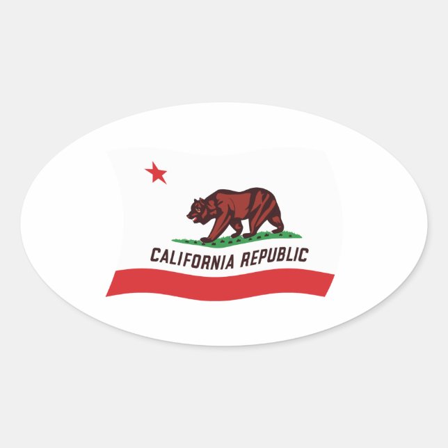 California Flag Sticker (Front)