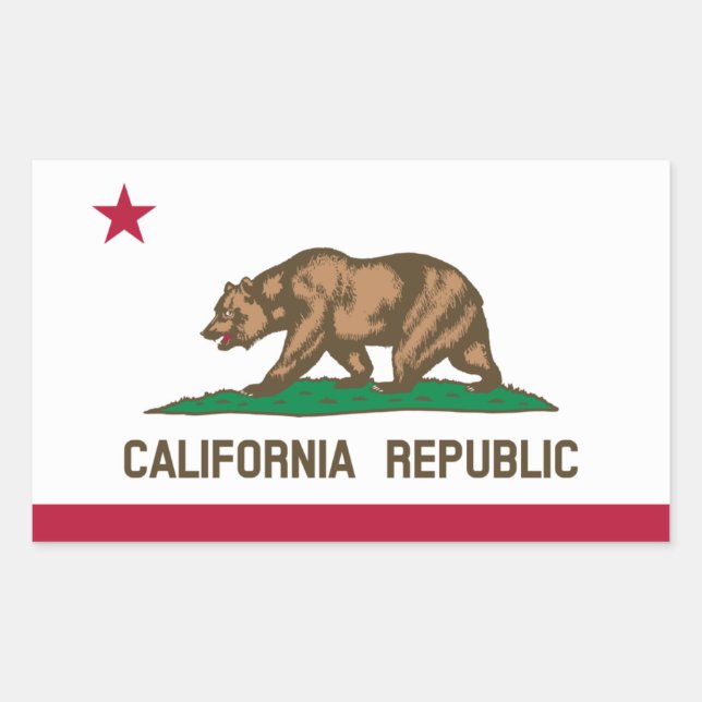 California* Flag Sticker (Front)