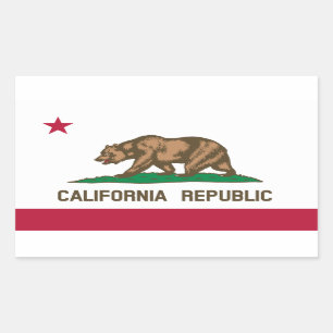 California* Flag Sticker Drapeau de Californie