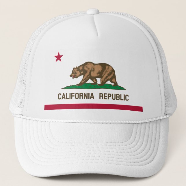 CALIFORNIA FLAG TRUCKER HAT (Front)