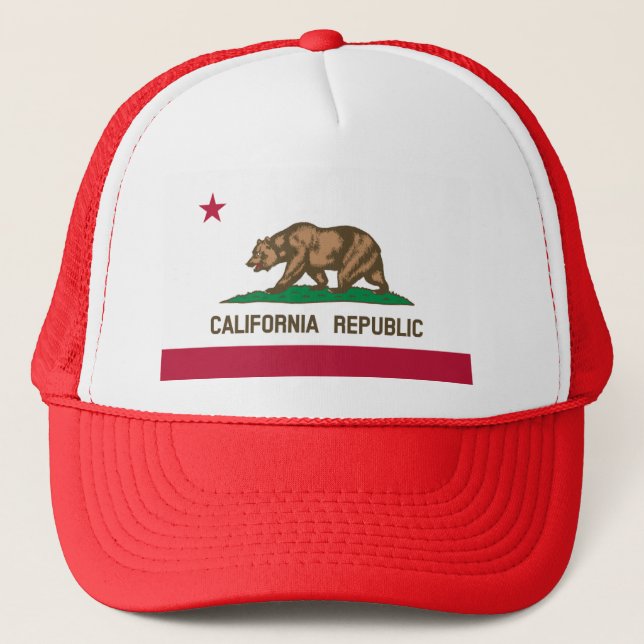 California Flag Trucker Hat (Front)
