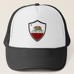 California flag trucker hat