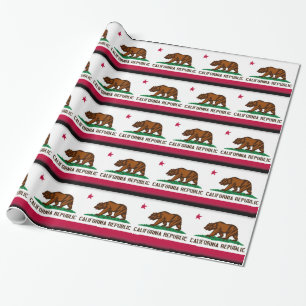 California Flag Wrapping Paper