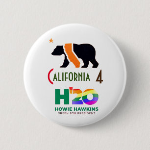 California for Howie 2020 6 Cm Round Badge