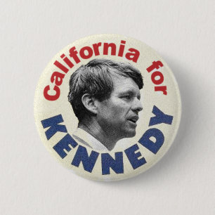 California for Kennedy button