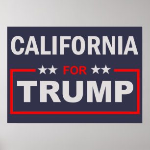 California for Trump Poster