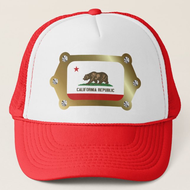 California framed Flag Hat (Front)
