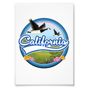 California Geese vacation logo Photo Print