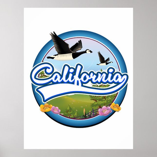 California Geese vacation logo Poster (Front)