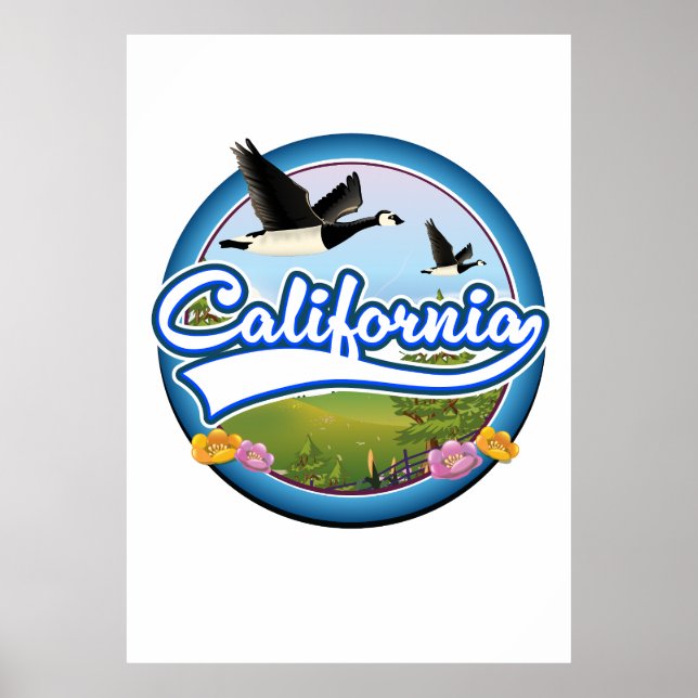 California Geese vacation logo Poster (Front)