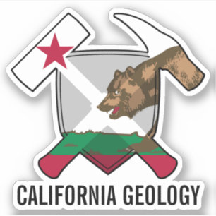 California Geology State Flag Vinyl