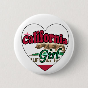 California Girl 6 Cm Round Badge
