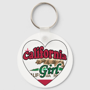 California  Girl Key Ring