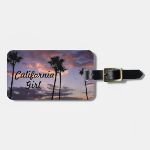California girl luggage tag