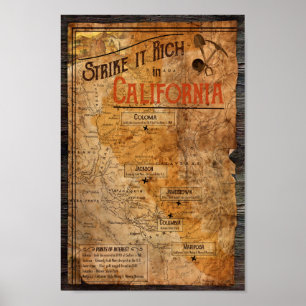 California Gold Rush Poster