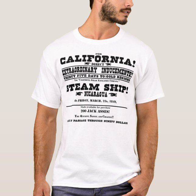California Gold Rush T-Shirt (Front)