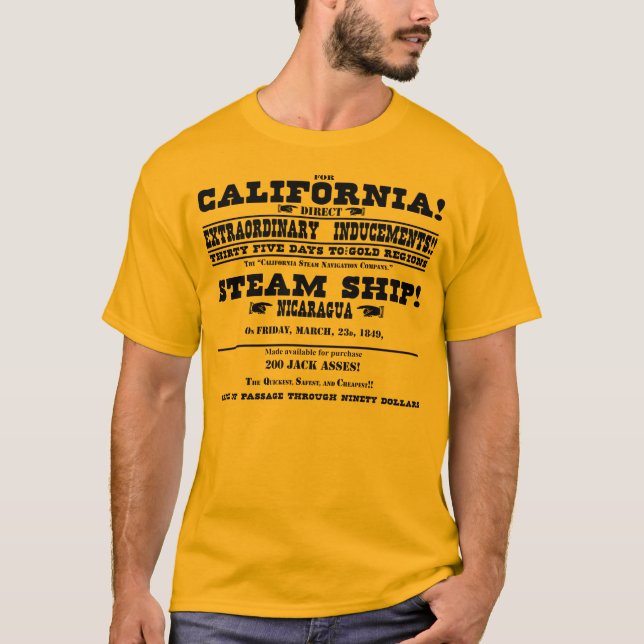 California Gold Rush T-Shirt (Front)