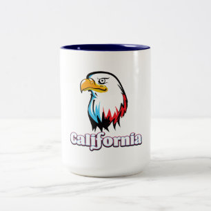 California Golden eagle Two-Tone Coffee Mug