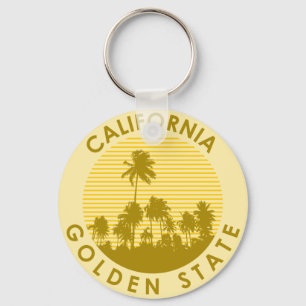 California Golden State Key Ring