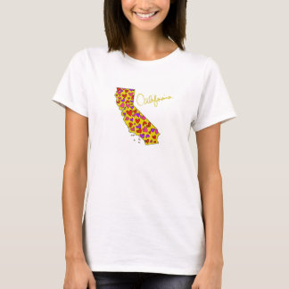 California Golden State Love Tee Shirt
