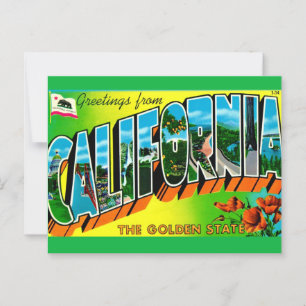 California Greeting Postcard  