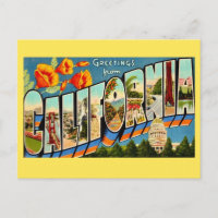 California Greeting Postcard