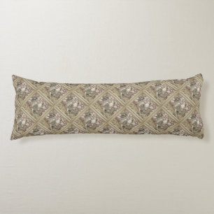 California Grey Chickens Body Cushion