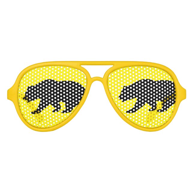 California grizzly bear party shades sunglasses (Front)