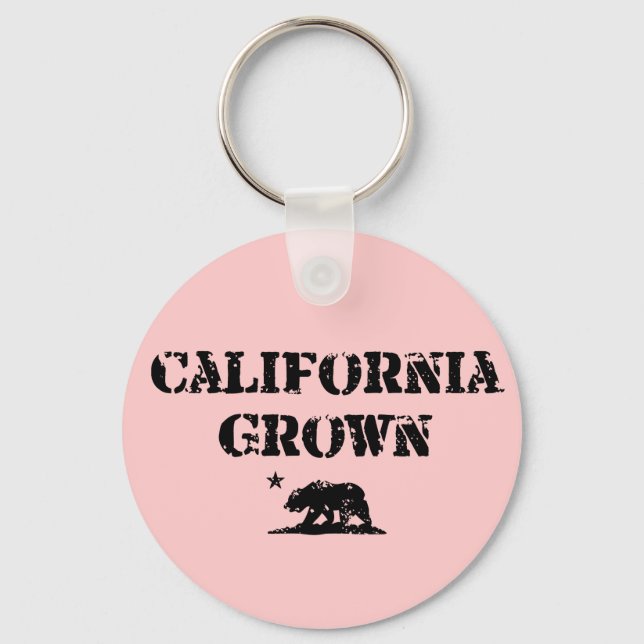 California Grown Bear Key Ring (Front)