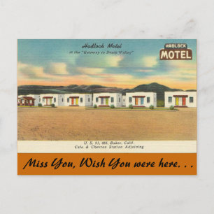 California, Hadlock Motel Postcard