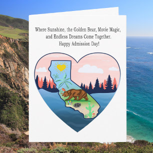 California Happy Admission Day Card