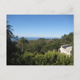 California Hearst Castle Sky Photograph Postcard
