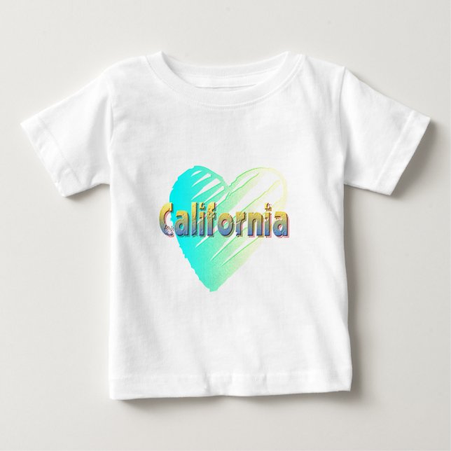 California Heart Baby T-Shirt (Front)