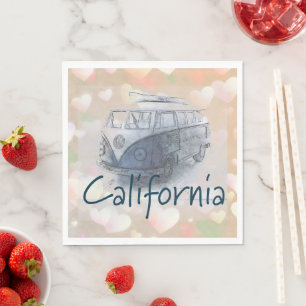 California Heart Paper Napkin