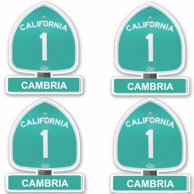 California Highway 1 Cambria stickers (Front)